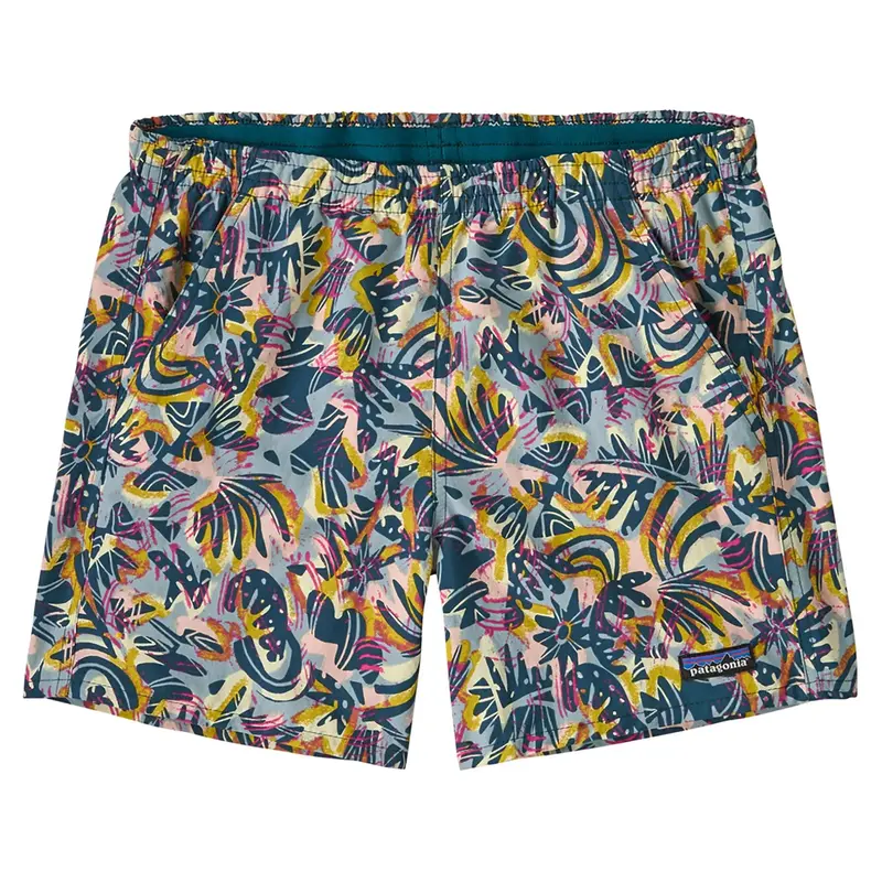 Patagonia Women'S Baggies 5" Shorts In Wild Botanist Tidal Teal 1