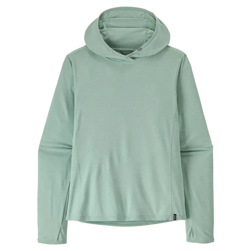 Patagonia Women’S Capilene Cool Sun Hoody – Thermal Blue / Thin Ice X-Dye 1