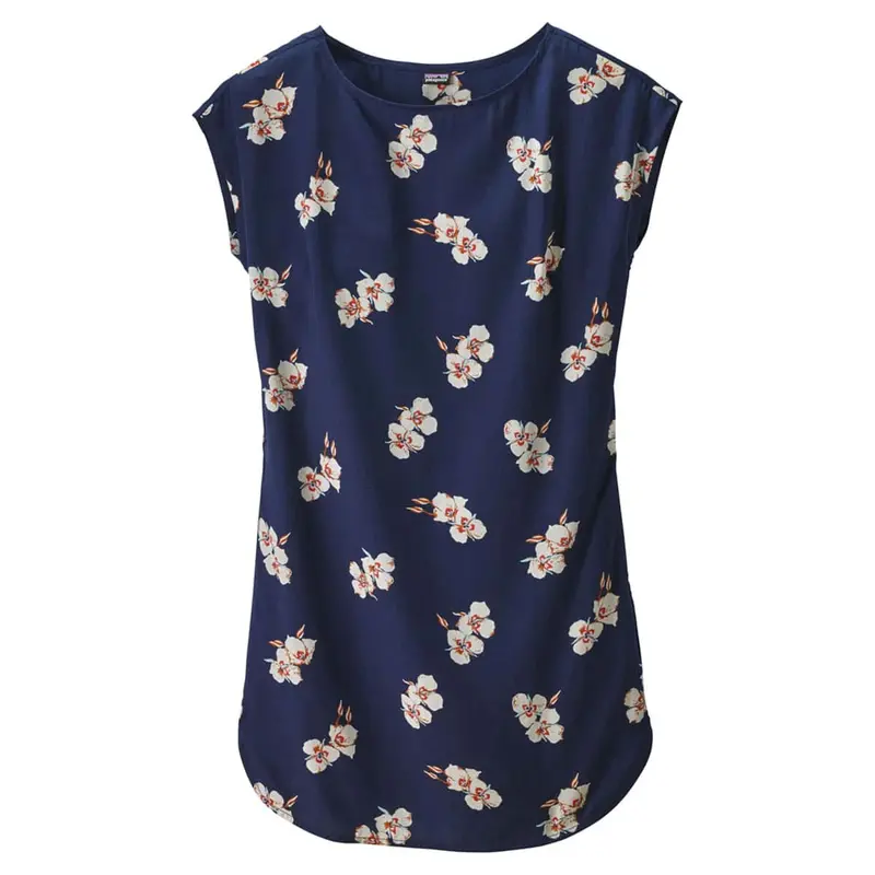 Patagonia Women’S June Lake Sundress – Mariposa Lily & Classic Navy Print 1