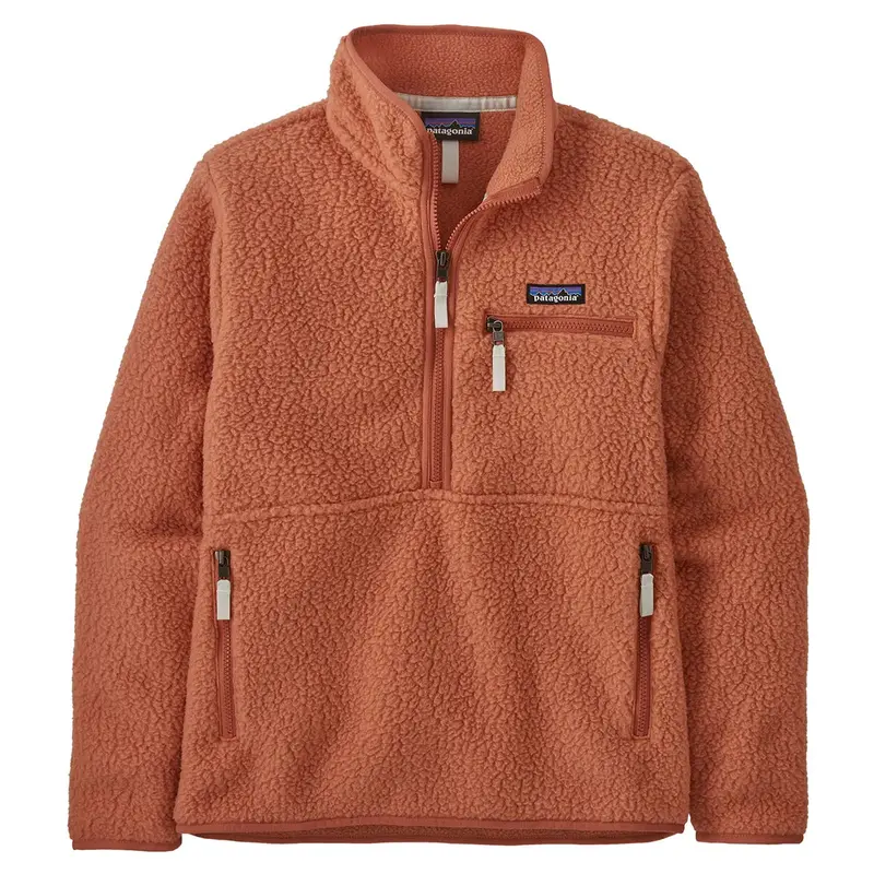 Patagonia Women’S Retro Pile Marsupial Pullover – Seafoam Navy 1