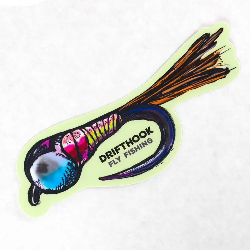 Perdigon Pattern Fly Fishing Sticker 1