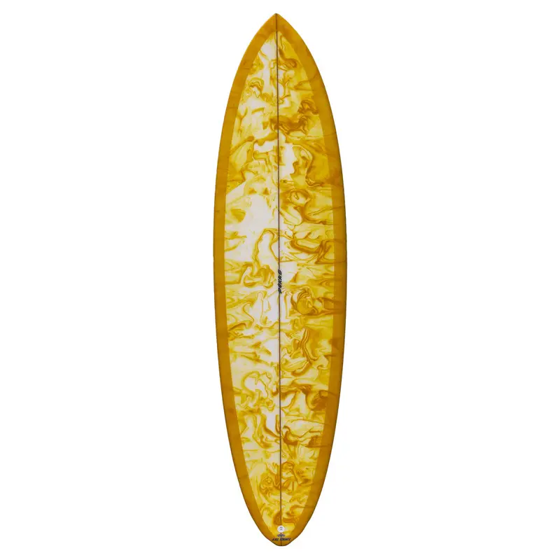 Pukas Lady Twin Shortboard – 7'0" Orange Swirl 1