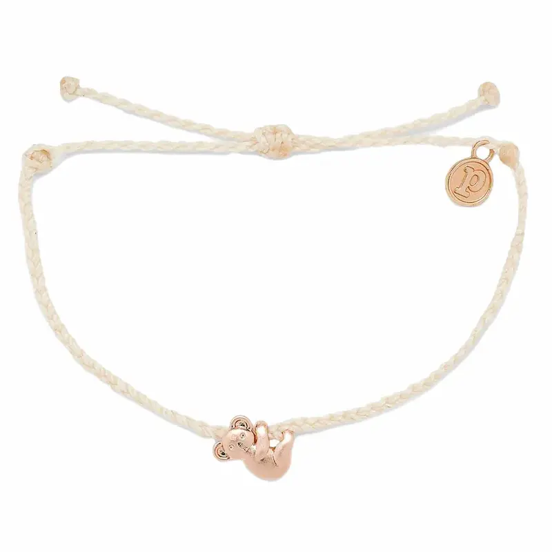 Pura Vida Koala Charm Bracelet In Rose Gold & White 1