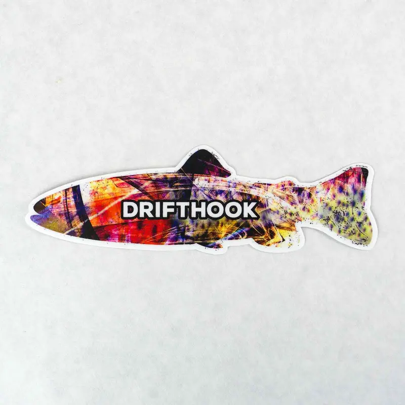 Rainbow Bomber Fly Fishing Vinyl Sticker 1