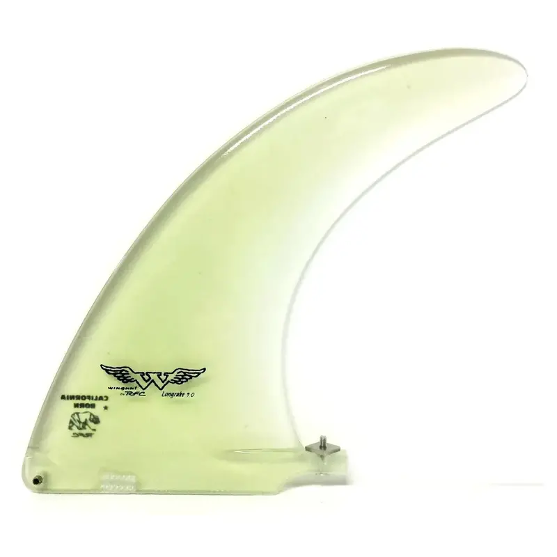 Rainbow Fin Co. Wingnut Longrake 9.0" Natural Longboard Fin 1