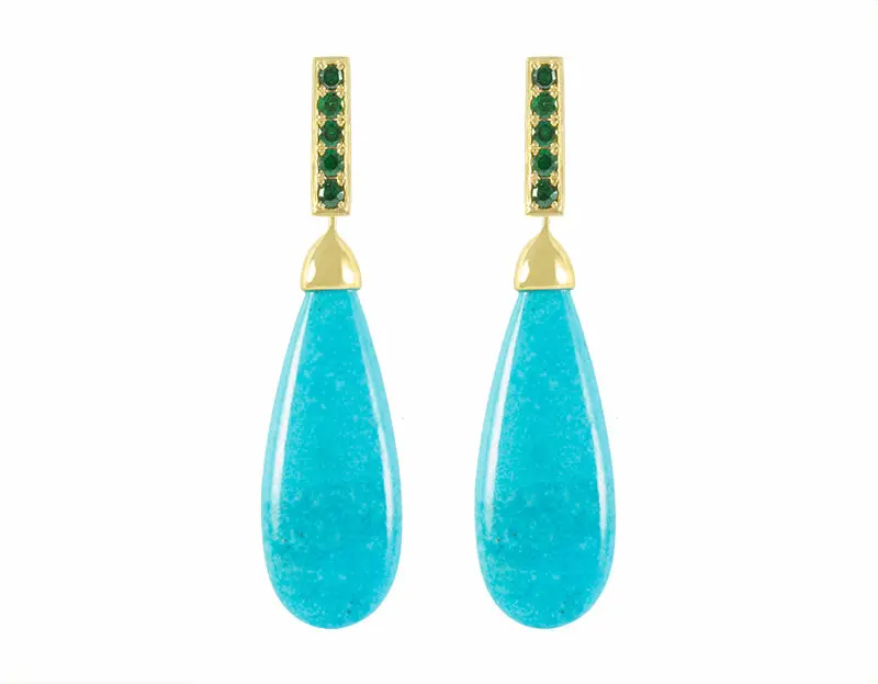 Red Carpet Blue Sapphire Earrings – Evening Glamour 1