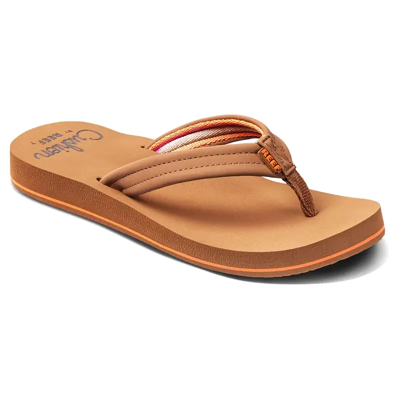 Reef Cushion Breeze Flip Flops – Tan And Smoothie Colorway 1