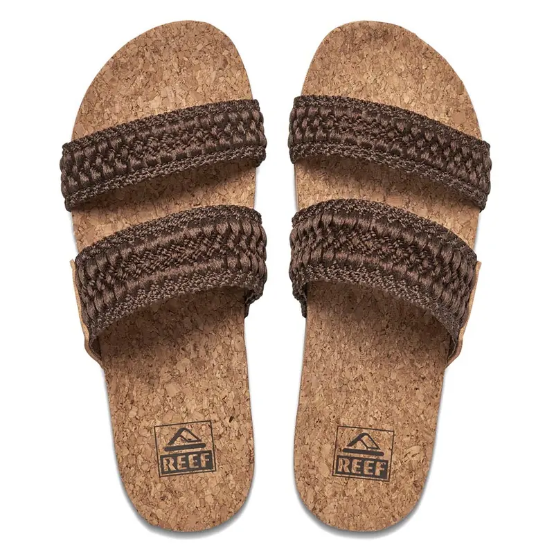 Reef Cushion Vista Thread Flip-Flop Sandals – Chocolate Brown 1