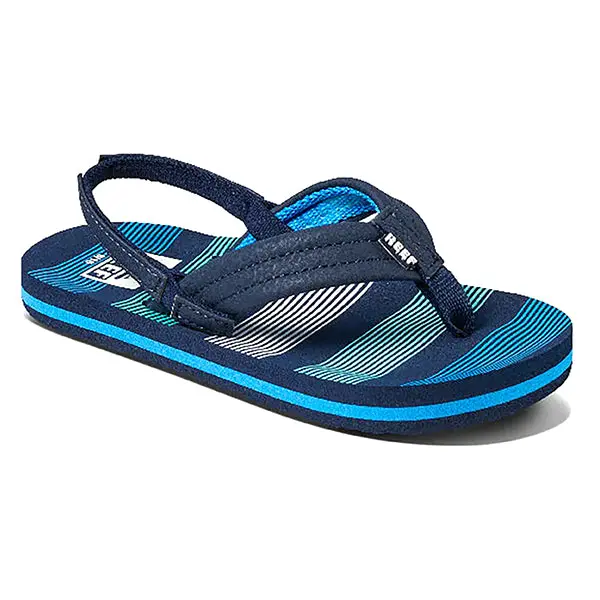 Reef Kids' Ahi Sandals – Deep Sea Stripes Pattern 1