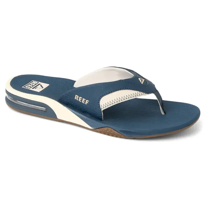 Reef Men'S Fanning Sandals – Navy & Oat 1