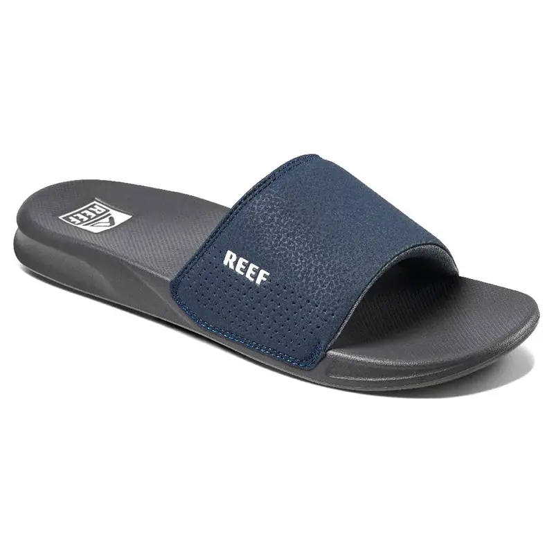 Reef One Slide Men'S Sandals – Navy And White Contrast 1