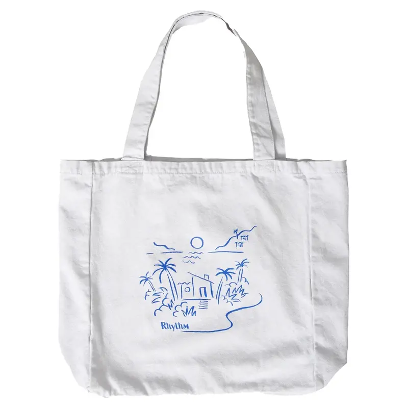 Rhythm Palma Canvas Tote Bag – Crisp White 1