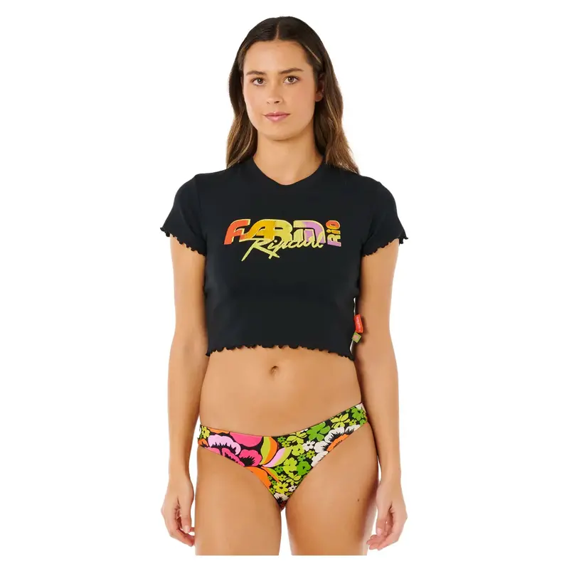 Rip Curl Carioca Fitted Crew Neck Tee – Black 1