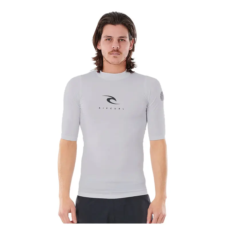 Rip Curl Corps Uv-Protective Short-Sleeve Tee – Light Grey 1
