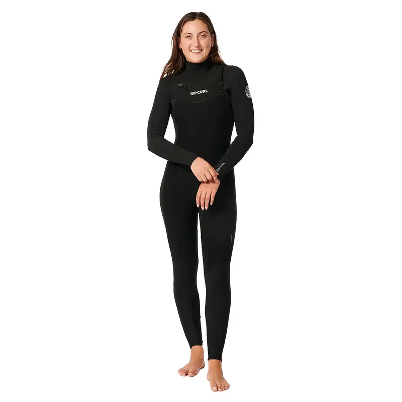 Rip Curl Dawn Patrol Women'S 5/3Mm Chest-Zip Wetsuit – Black 1