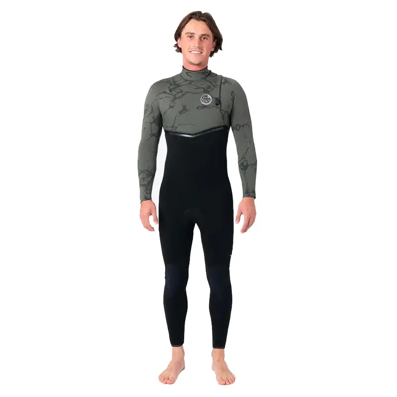 Rip Curl E-Bomb 4/3Mm Zip-Free Wetsuit – Deep Cactus, 2025/2026 Release 1