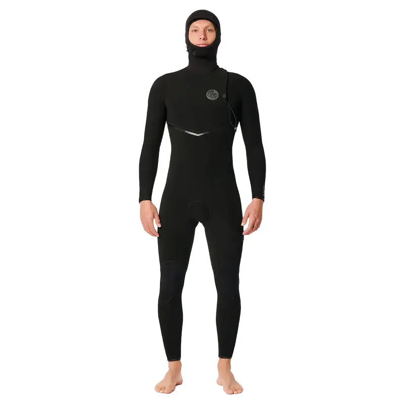 Rip Curl E-Bomb 5/4Mm Hooded Zip-Free Wetsuit – Black 1