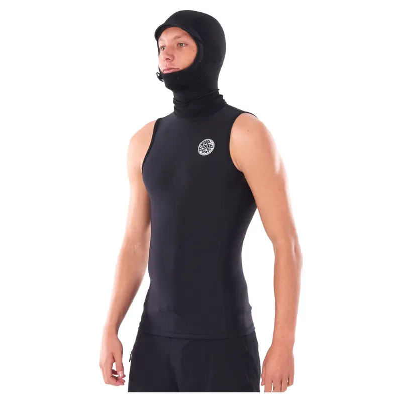 Rip Curl Flashbomb Polypro Hooded Vest – Black 1