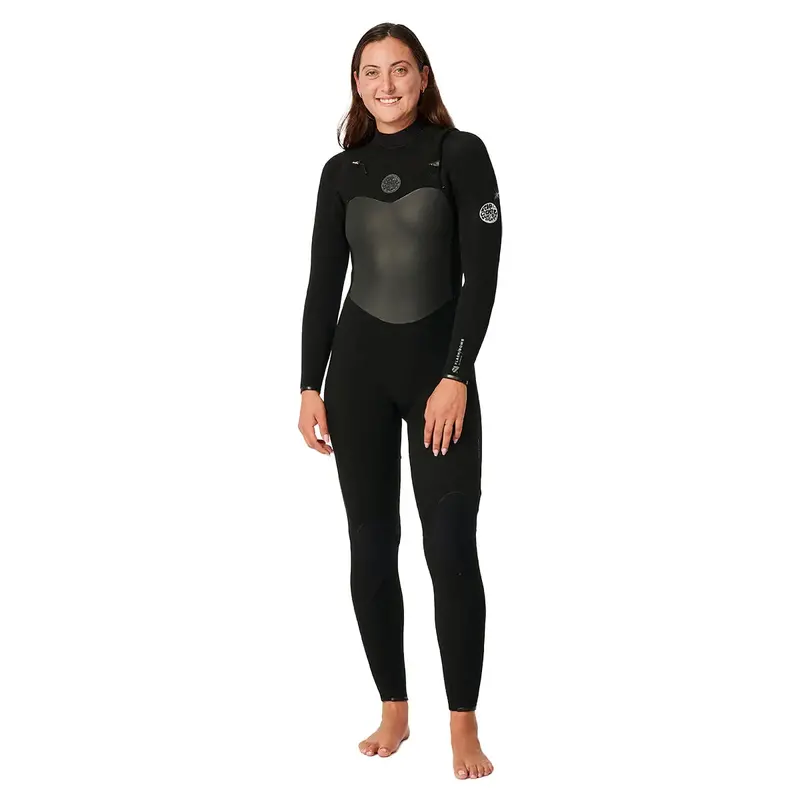 Rip Curl Flashbomb Women'S 5/3Mm Chest-Zip Wetsuit – Black (2023–2024) 1