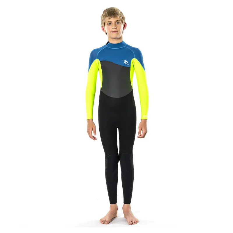 Rip Curl Junior Omega 5/3Mm Back-Zip Wetsuit – Neon Lime 1