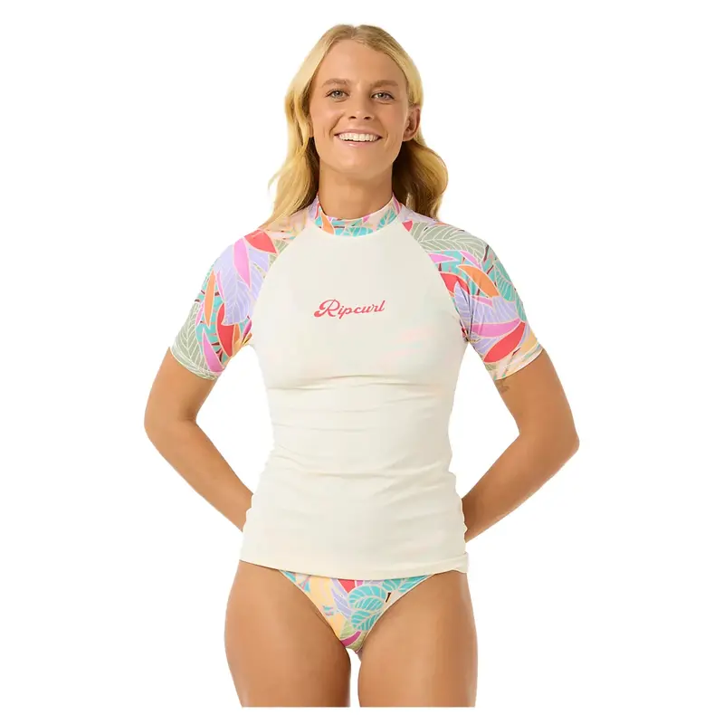 Rip Curl Women'S Cala Vadella Short-Sleeve Rash Vest 1