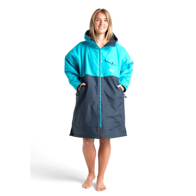 Robie Dry Recycled India Ink & Blue Atoll Long Sleeve Robe 1