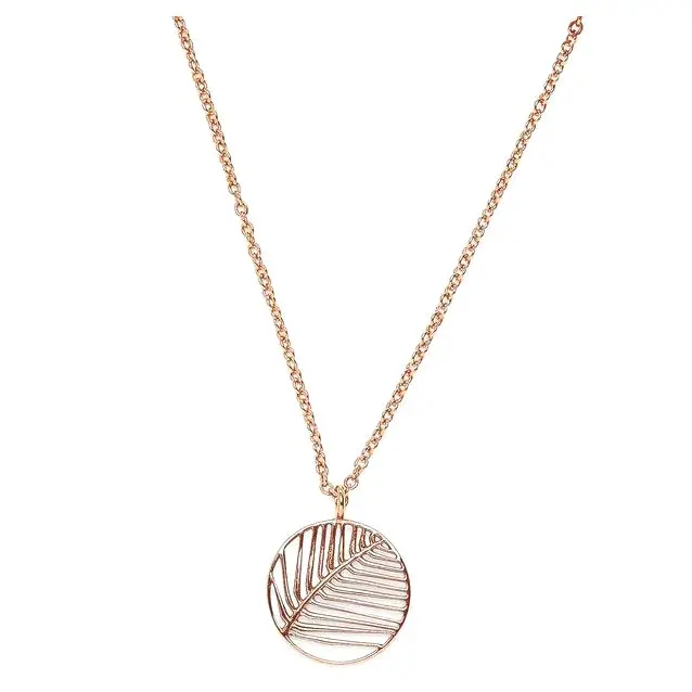 Rose Gold Havana Pendant Necklace By Pura Vida 1
