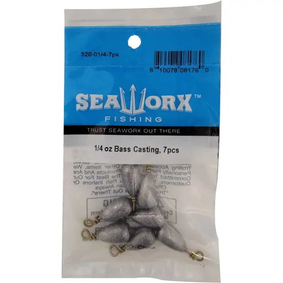 Seaworx Pre-Portioned Bass Casting Sinkers 1