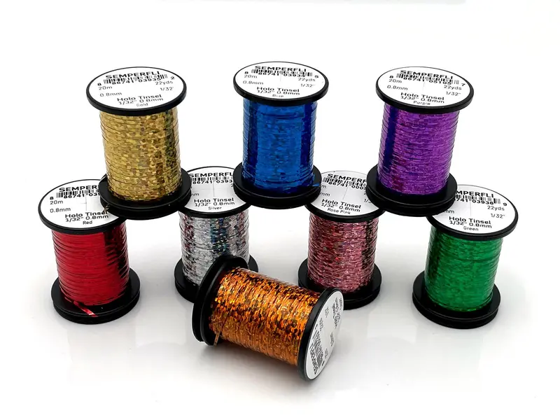 Semperfli Holographic Tinsel – 1/32 Medium Gauge (0.8Mm) 1