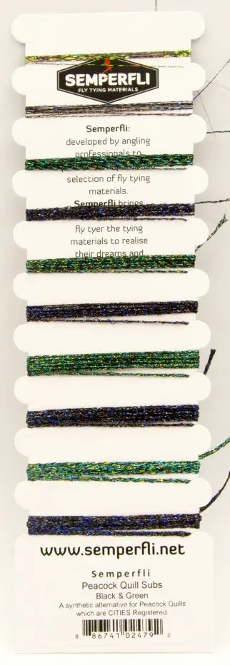 Semperfli Peacock Quill Substitute Multicard 1