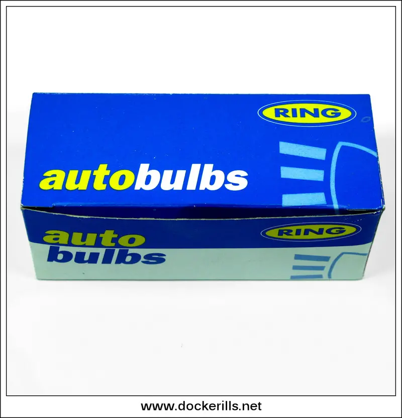 Set Of 10 Vintage Ring R380 Auto Bulbs – 12V, 21/5W Stop/Tail Lamps (Os/Sbc), Unused 1
