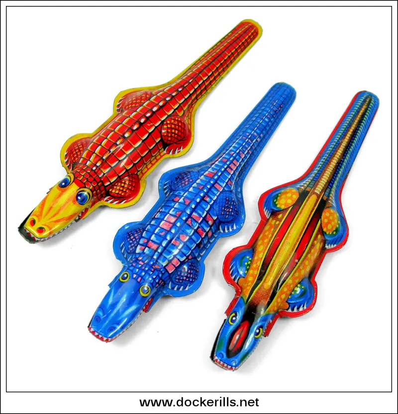 Set Of Three Crocodile Clicker Toys – Aigami, Japan 1