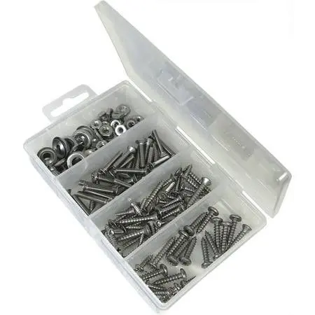 Shoreline Marine 168-Piece Stainless Steel Marine Hardware Kit 1