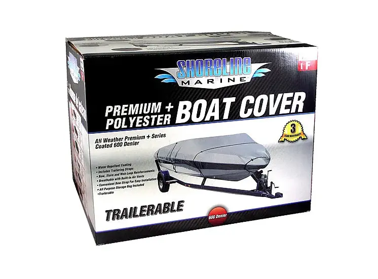 Shoreline Marine Heavy-Duty Polyester Boat Cover 1