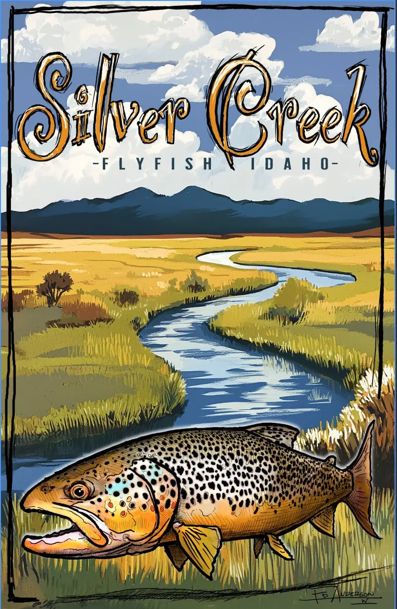 Silver Creek Landscape Poster 1