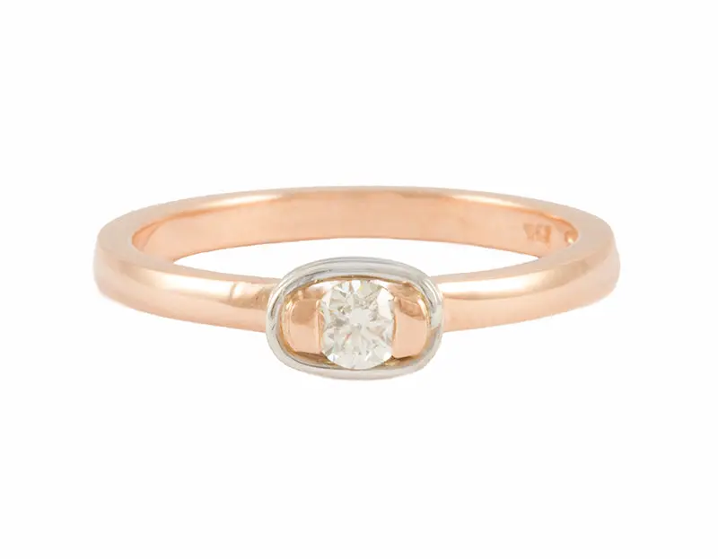 Skinnies Ring #4 With Lashed Diamond Accent 1