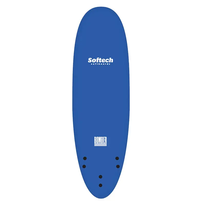 Softech Bomber 5'10" Surfboard – Blue And White Hybrid Shortboard 1