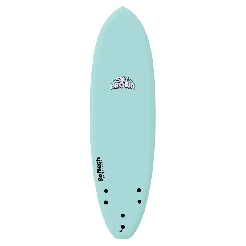 Softech Sky Brown Soft Top Surfboard – Seafoam 1