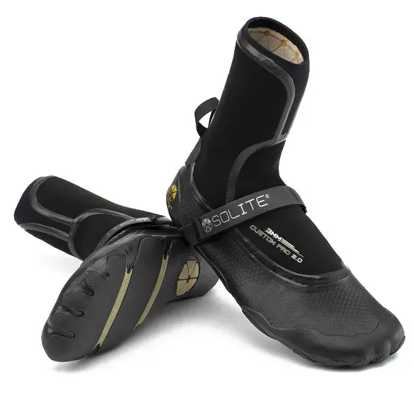 Solite Custom Pro 2.0 3Mm Wetsuit Boots – Black & Gum Sole 1
