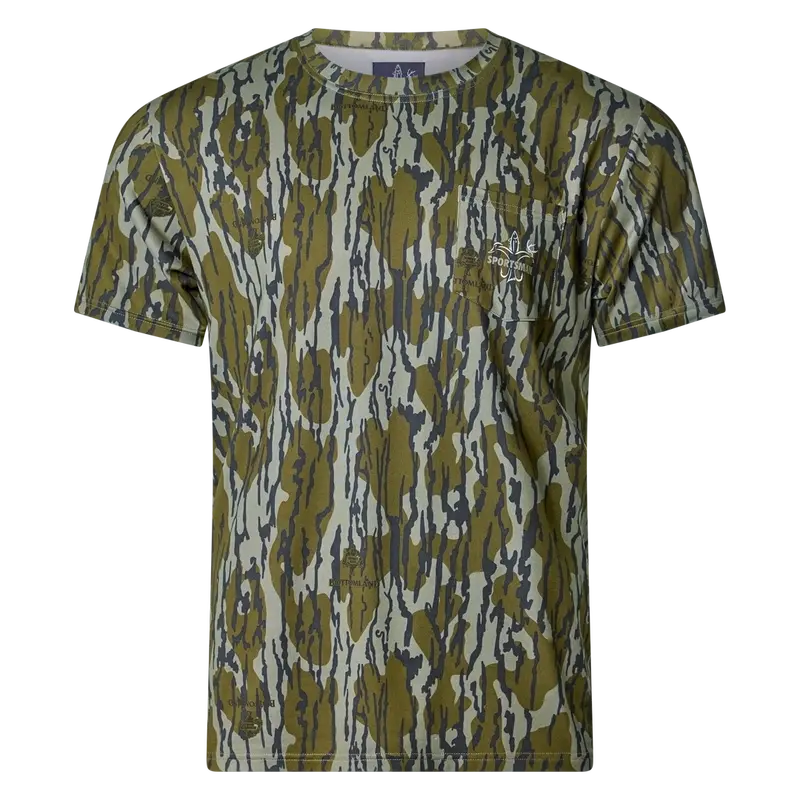 Sportsman Bamboo Blend Performance T-Shirt – Functional Pocket & Sun Protection 1