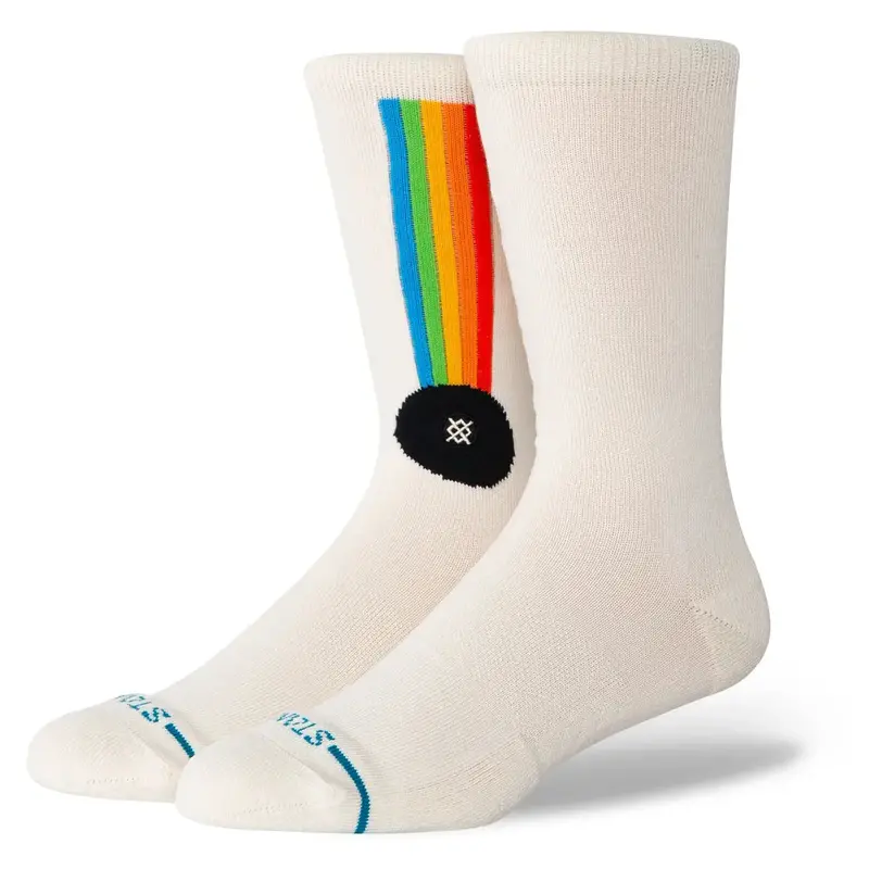 Stance Aperture Minimalist Crew Socks – White 1