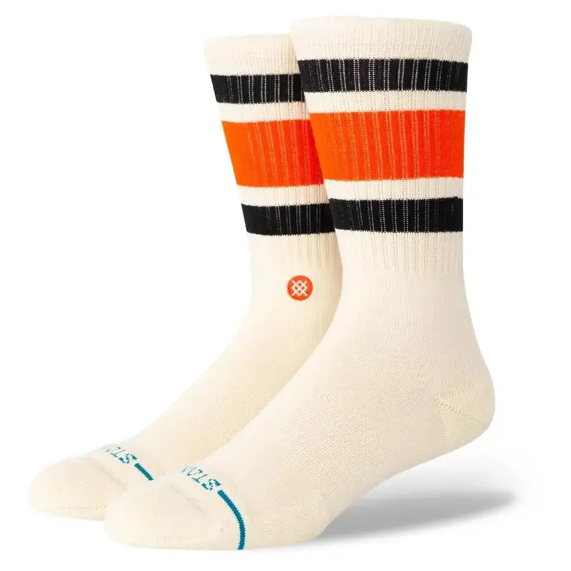 Stance Boyd Street Crew Socks In Vibrant Tomato Red 1