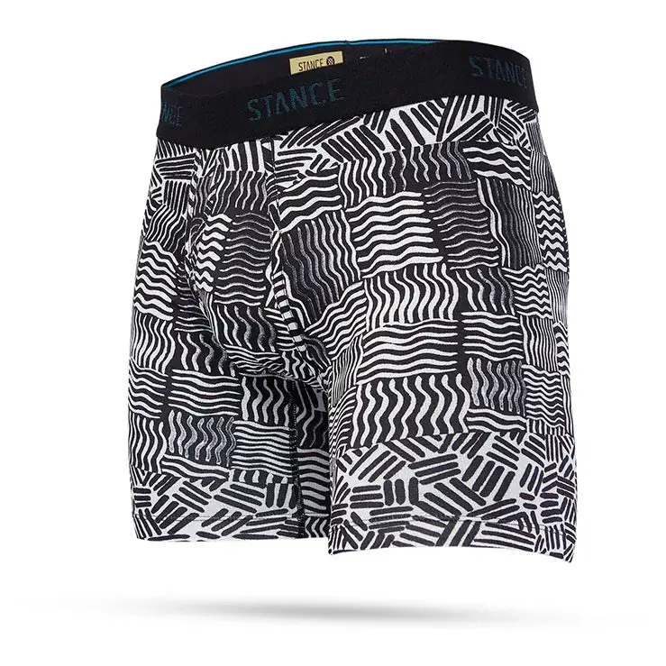 Stance Crosshatch Wholester Boxer Briefs For Men — Jet Black 1