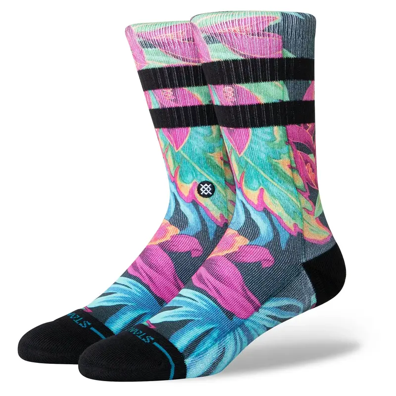 Stance Gloww Tropical Print Crew Socks 1
