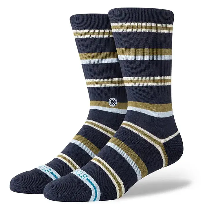 Stance Hudson Crew Socks In Deep Navy 1