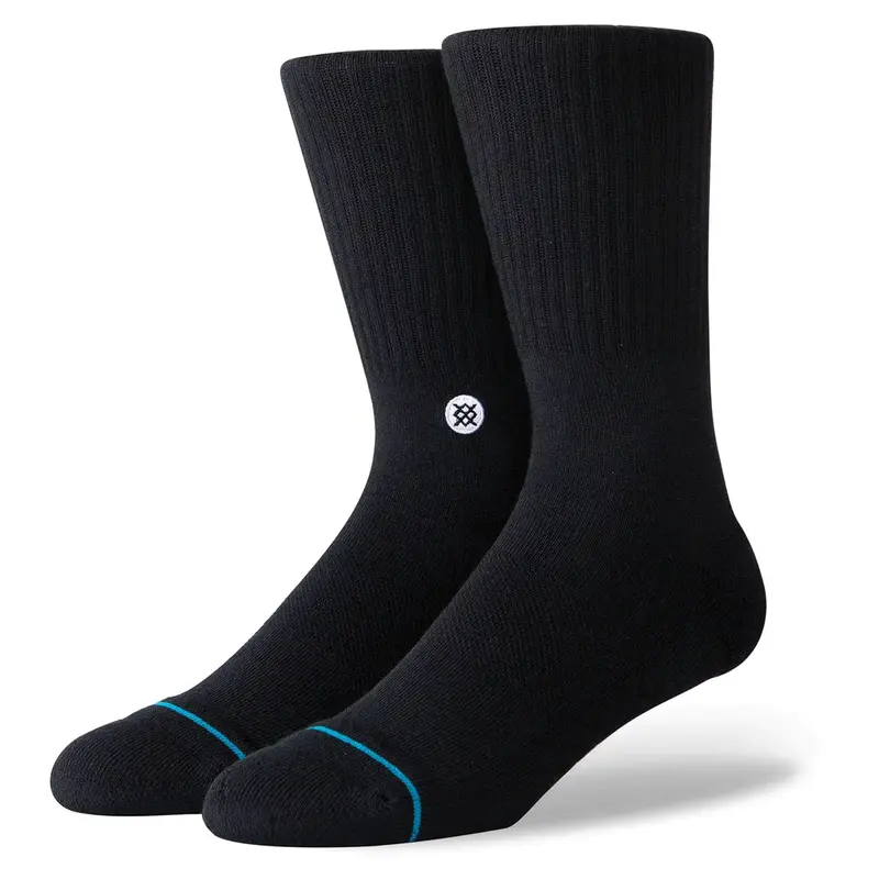 Stance Icon Black Crew Sock Pack (3 Pairs) 1