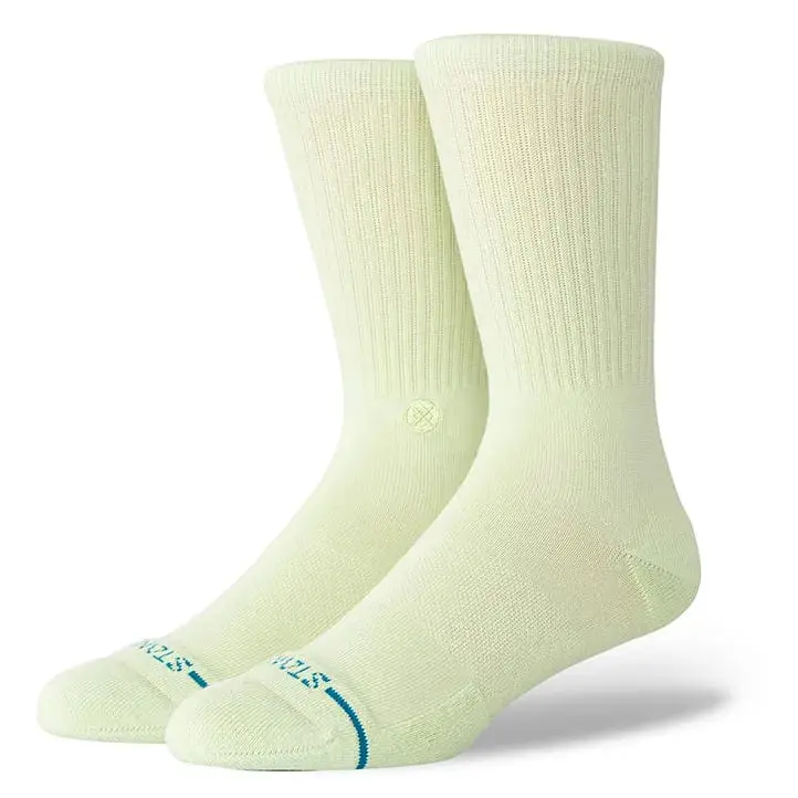 Stance Icon Crew Socks In Greensand Tone 1