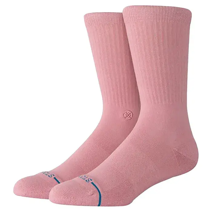 Stance Icon Crew Socks In Subtle Dusty Rose 1