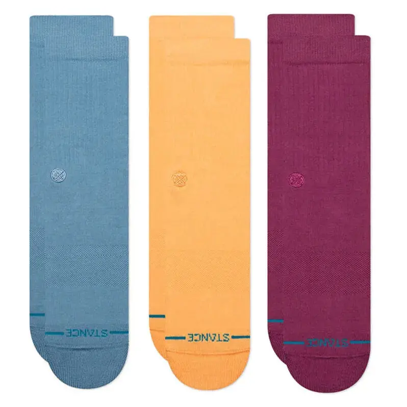 Stance Icon Dragon Print 3-Pack Crew Socks 1