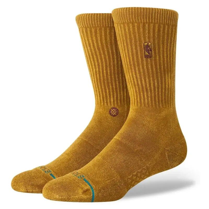 Stance Nba Logoman Wash Socks – Metallic Gold Accent 1